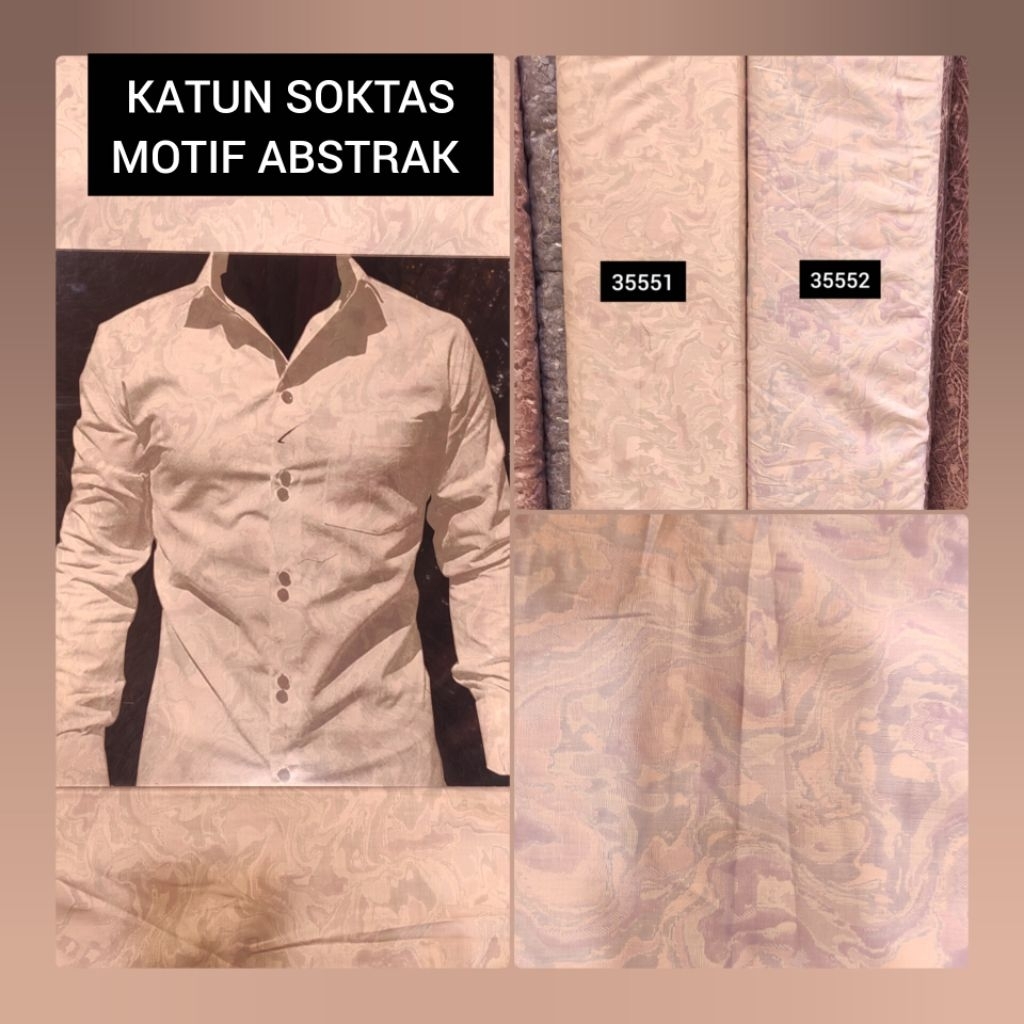 KATUN SOKTAS MOTIF ABSTRAK Salmon