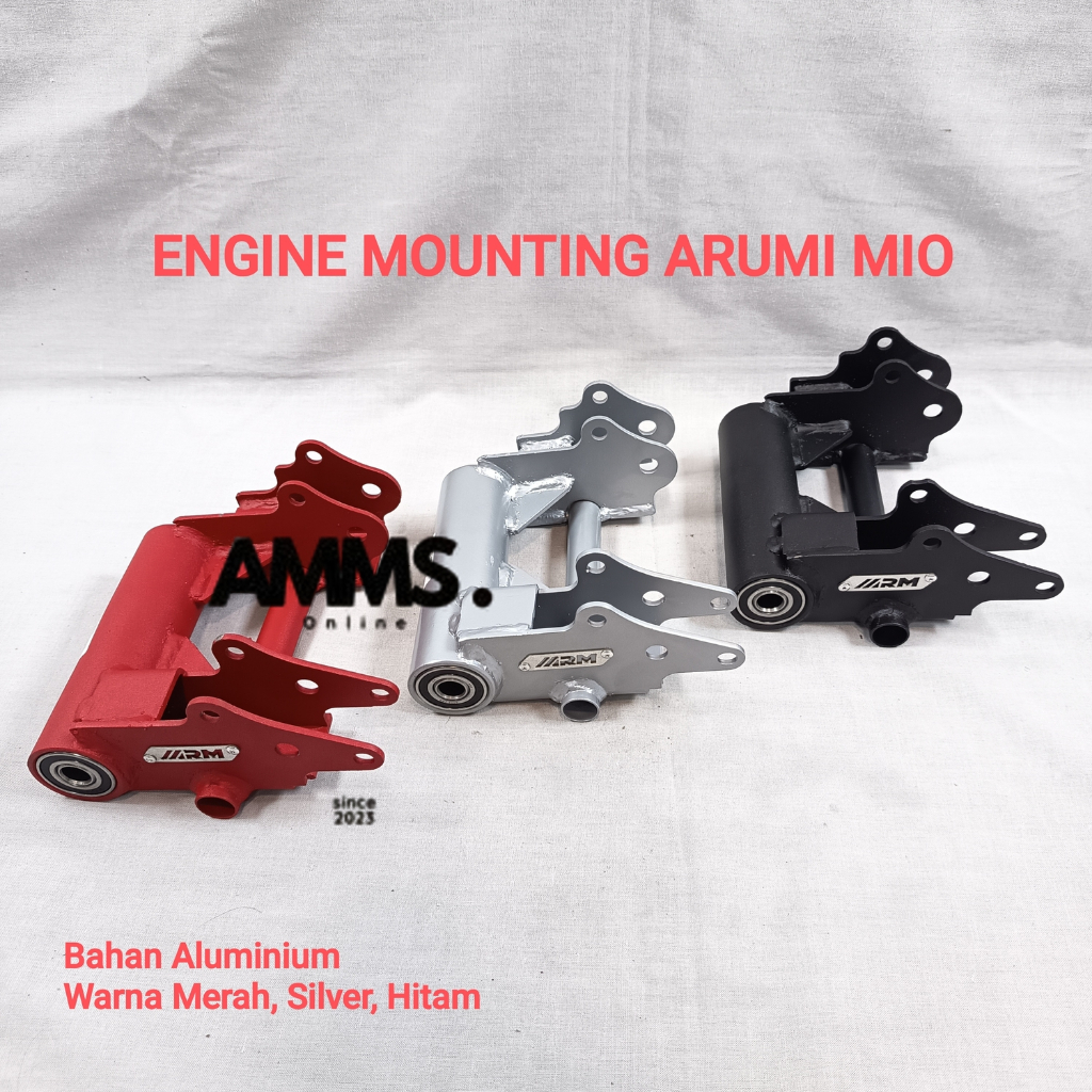ENGINE MOUNTING ARUMI MOTOR MIO MERAH ; HITAM ; SILVER