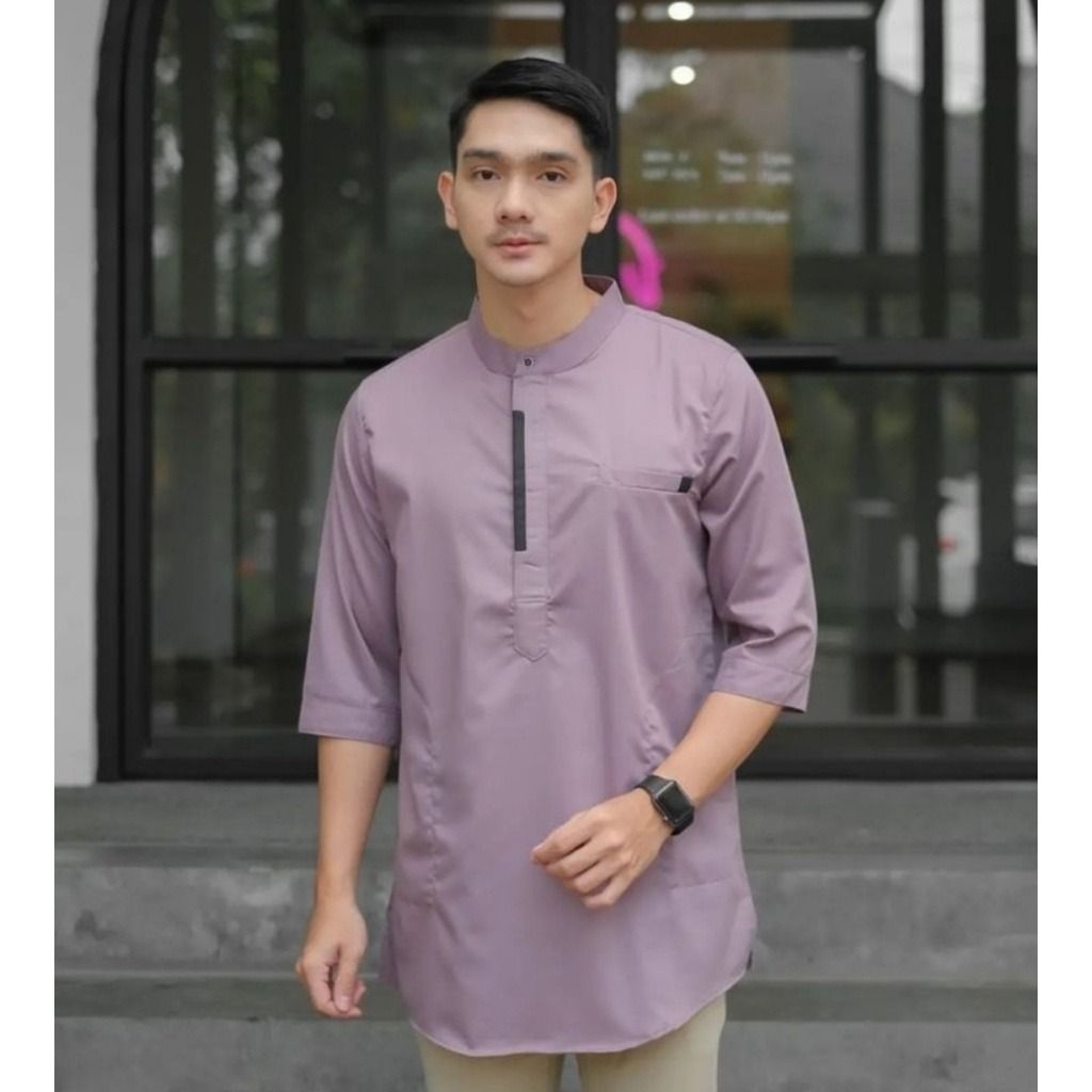 HERMAN - TERBARU BAJU KOKO KURTA AYAH PRIA LENGAN TANGAN 3/4 KATUN TOYOBO PREMIUM M L XL XXL JUMBO P