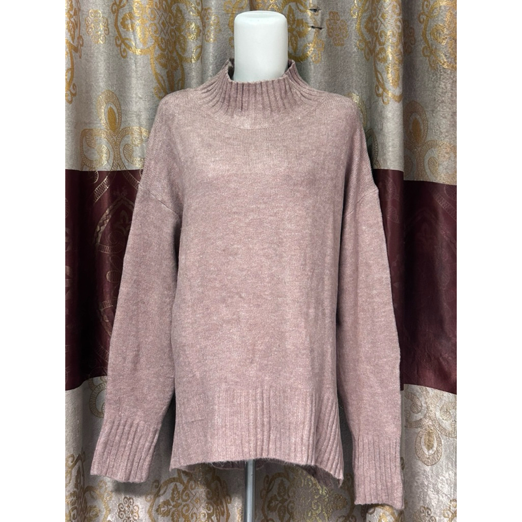 branded GU Fulltag - baju rajut knit wanita bahan gembul halus warna coklat oreo / sweater atasan tu