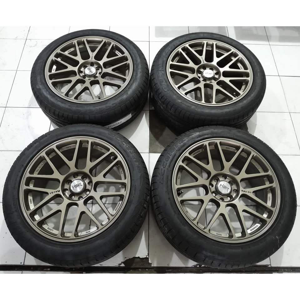 VELG MOBIL SECOND HSR RAI S1 RING 18 LEBAR 8 PCD 4X100/4X114,3 (VELG AJA)