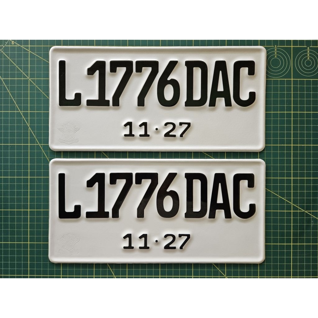 Plat Mobil JDM Font Stiker