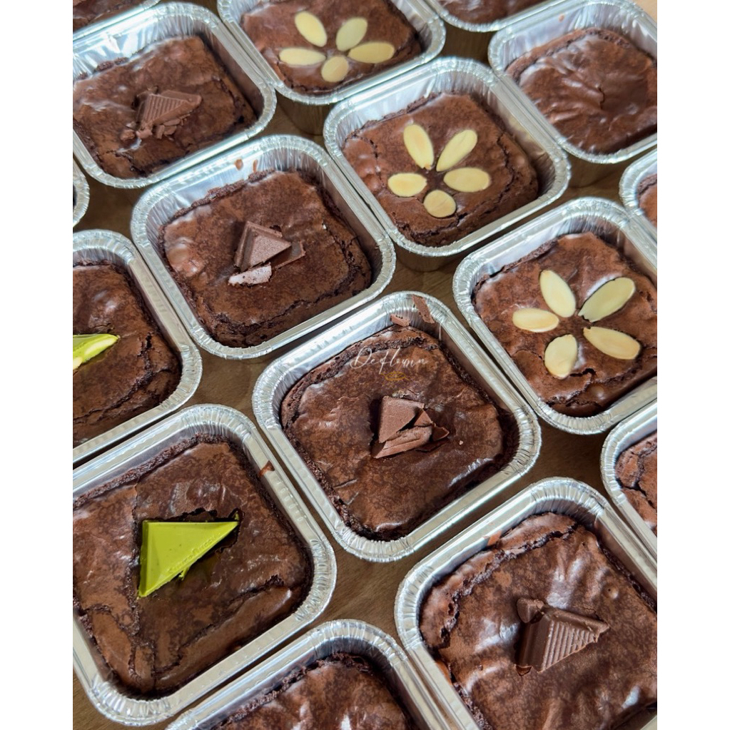 (Mini Size) Fudgy Brownies Shiny/Brownies panggang/Brownies coklat