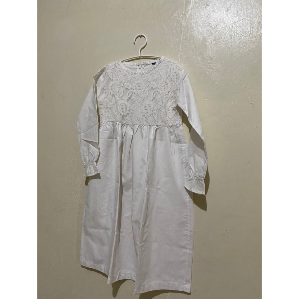 Preloved Gamis Anak warna putih