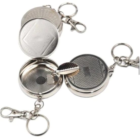 ASBAK GANTUNG UNIK GANTUNGAN KUNCI ASBAK PORTABLE STAINLES