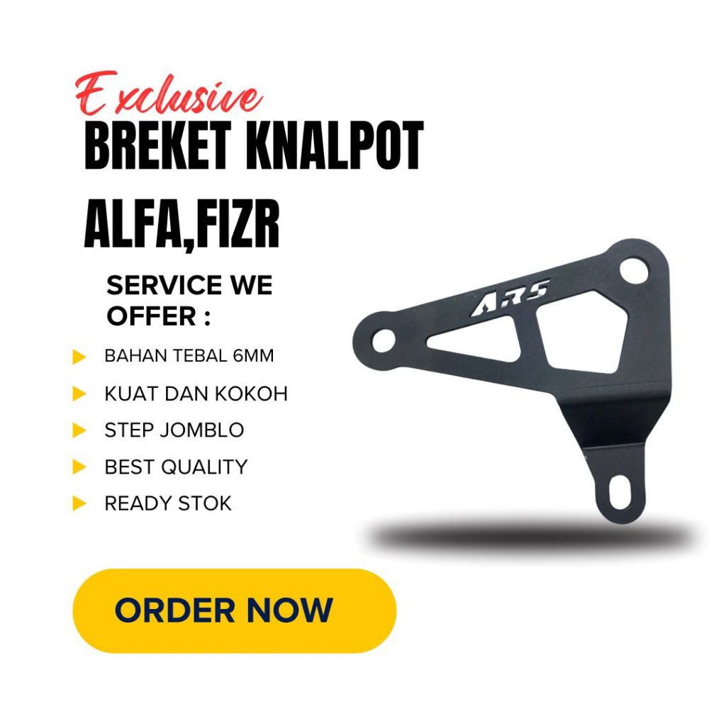 Breket Knalpot Jomlo Fizr Alfa sigma pnp knalpot arashi rtx nxl el9