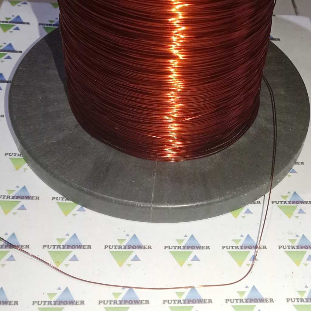 1 meter 0,45mm kawat tembaga email trafo diameter 0.45mm meteran . ukuran 0.45 mm 1  . size 0.45mm 1