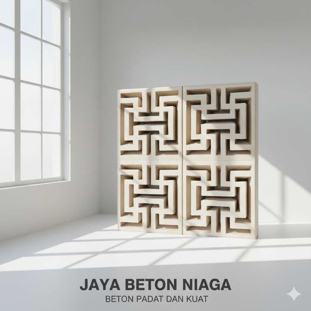 JAYA BETON NIAGA - Roster Beton Minimalis - Loster Labirin, Model Best Seller, Ukuran 20 x 20 | Lost