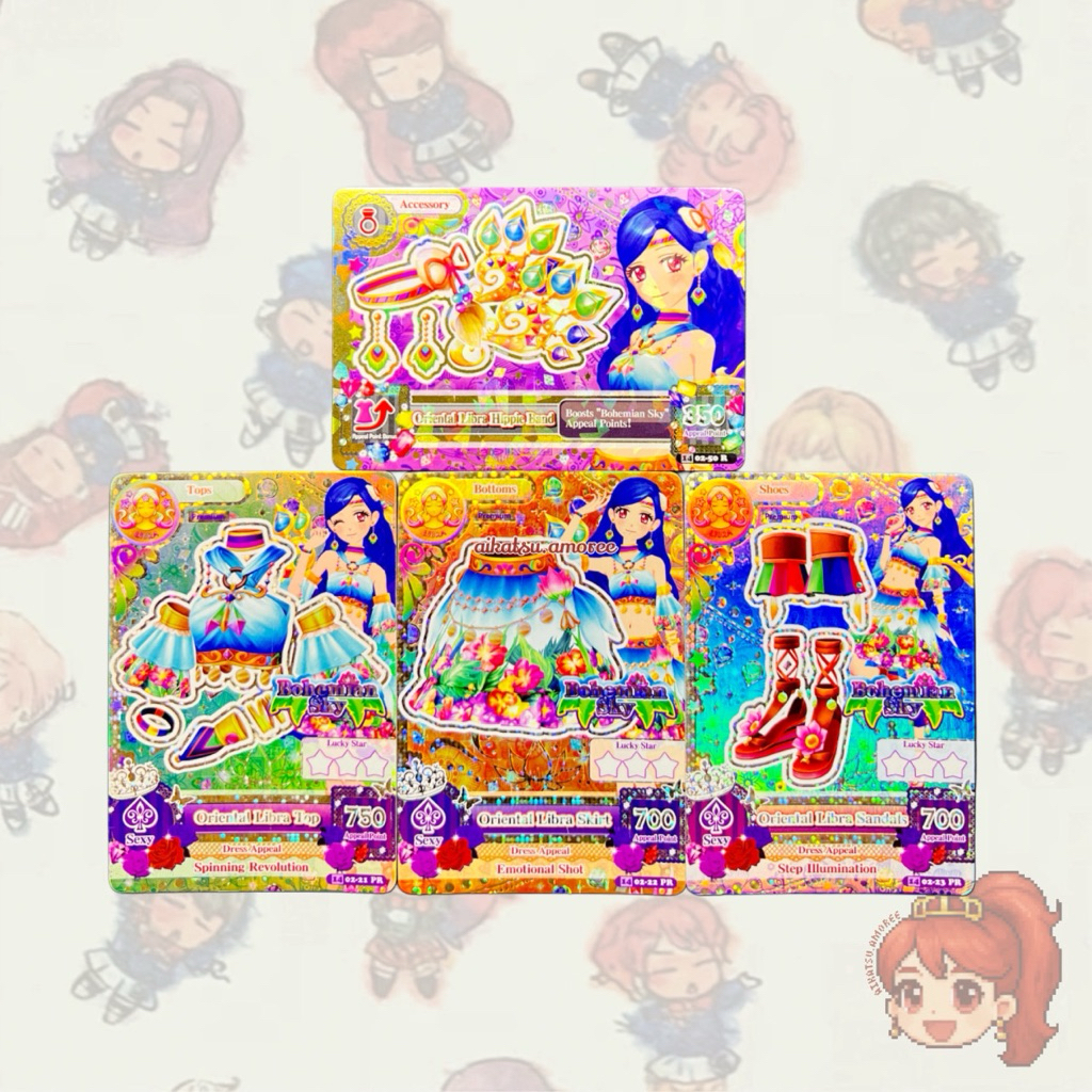 Aikatsu Premium Bohemian Sky Oriental Libra Set Sora Kazesawa