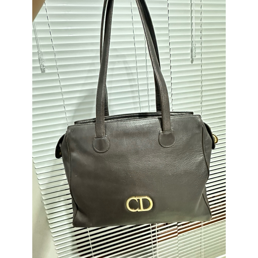 christian dior cd vintage large tote bag authentic (money back guarantee)
