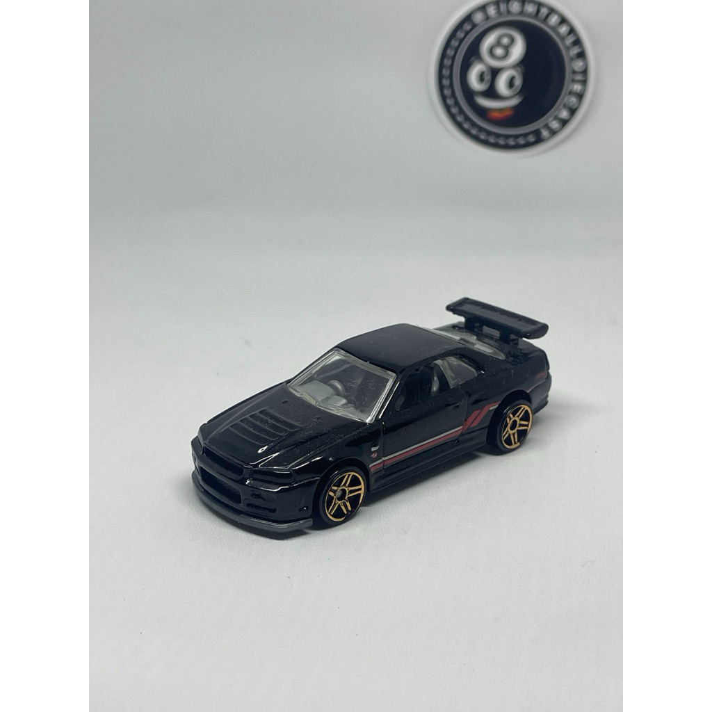 Hotwheels Reguler Loose Nissan Skyline GT-R R34 Black