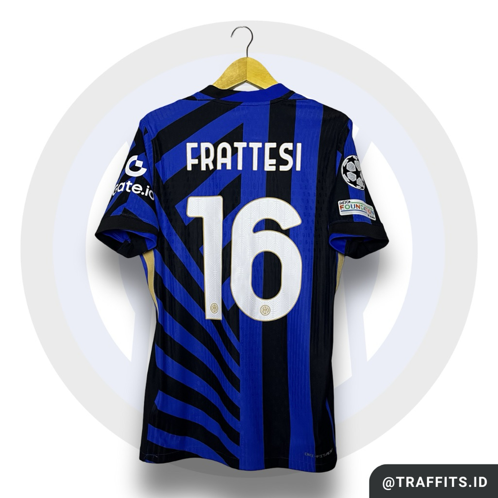 Jersey Inter Milan Home 24/25 Player Issue Davide Frattesi Original Size M