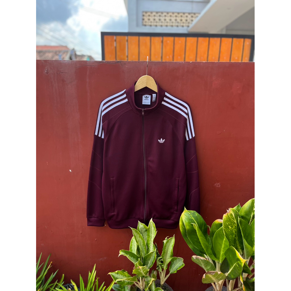 tracktop adidas firebird flamestrk maroon