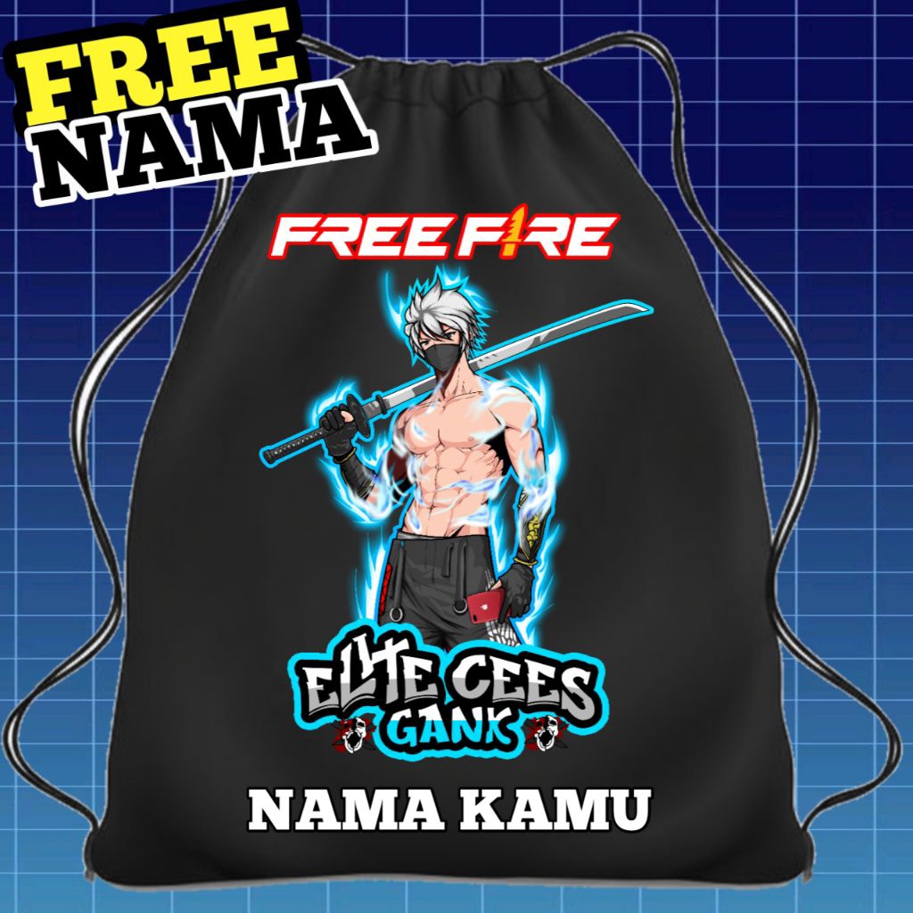 TAS SEKOLAH ANAK TAS SERUT ANAK STRINGBAG FREFIRE VERSI SG RAPPER - SG OPM - SG RAPPER SAYAP - SG SU