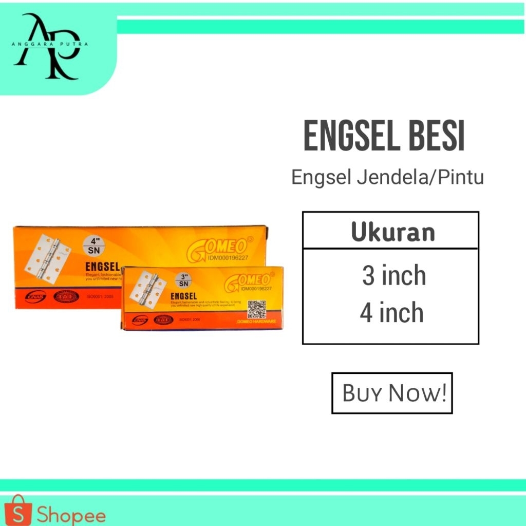 Engsel Jendela / Pintu Gomeo Tebal