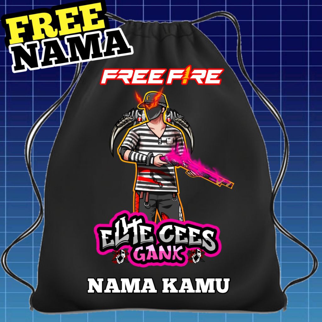TAS SEKOLAH ANAK TAS SERUT ANAK STRINGBAG FREFIRE VERSI SG RAPPER - SG OPM - SG RAPPER SAYAP - SG SU