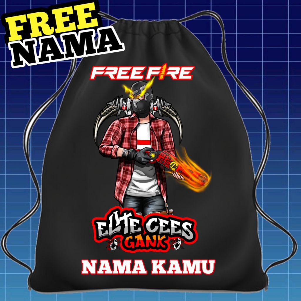 TAS SEKOLAH ANAK TAS SERUT ANAK STRINGBAG FREFIRE VERSI SG RAPPER - SG OPM - SG RAPPER SAYAP - SG SU