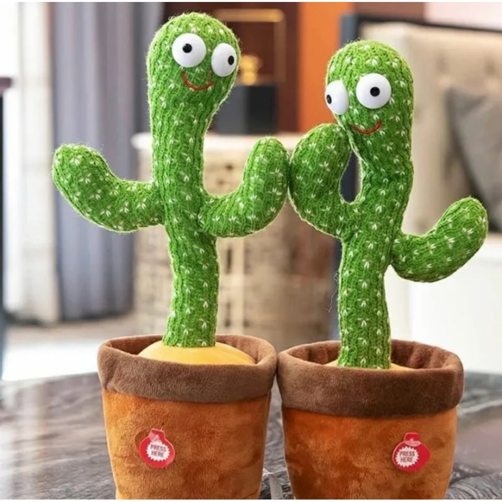 Boneka Kaktus Menari Bisa Bicara dan Rekam Suara