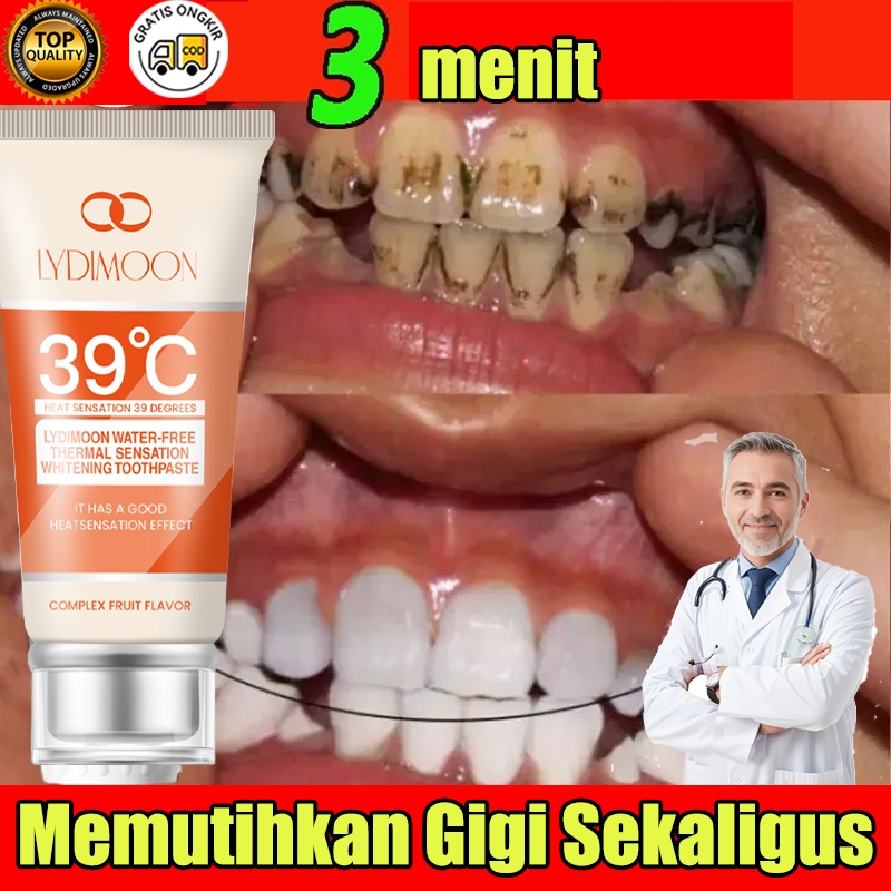 LYDIMOON Pasta gigi pemutih Memutihkan Gigi Kuning Pasta Membandel Perawatan Mulut Menyegarkan Untuk