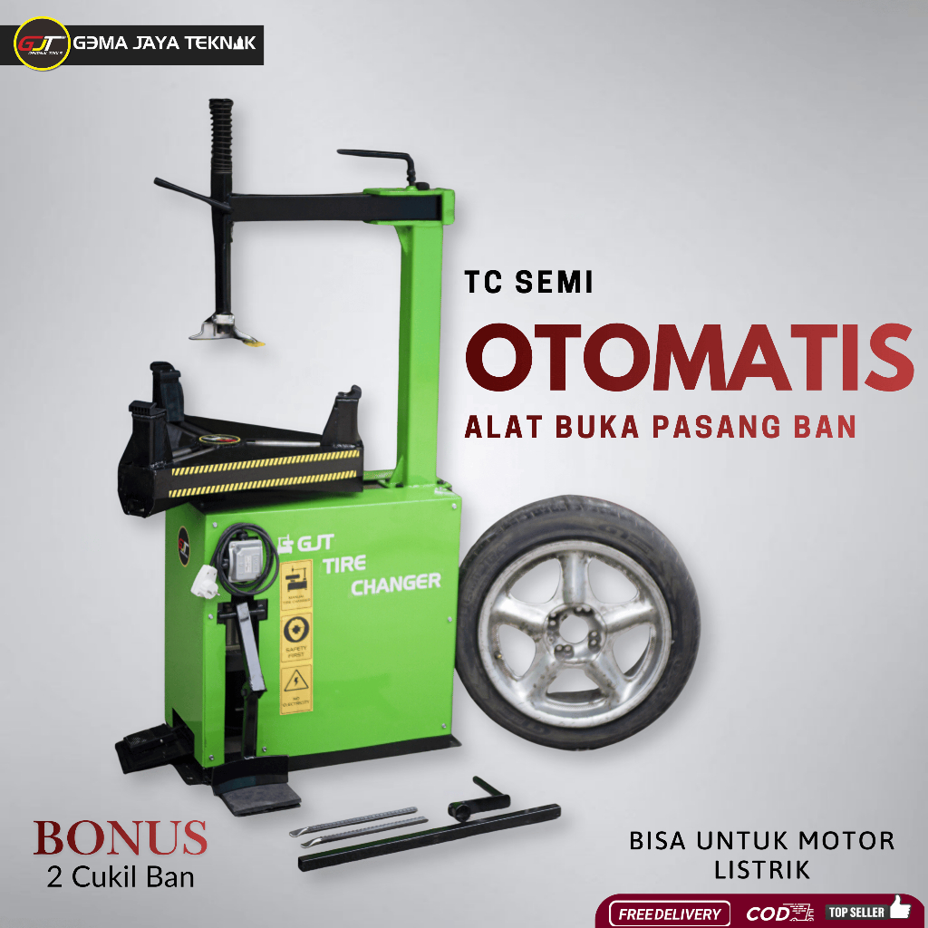 Alat Buka Pasang Ban motor mobil Semi Otomatis TyreChanger Semi otomatis