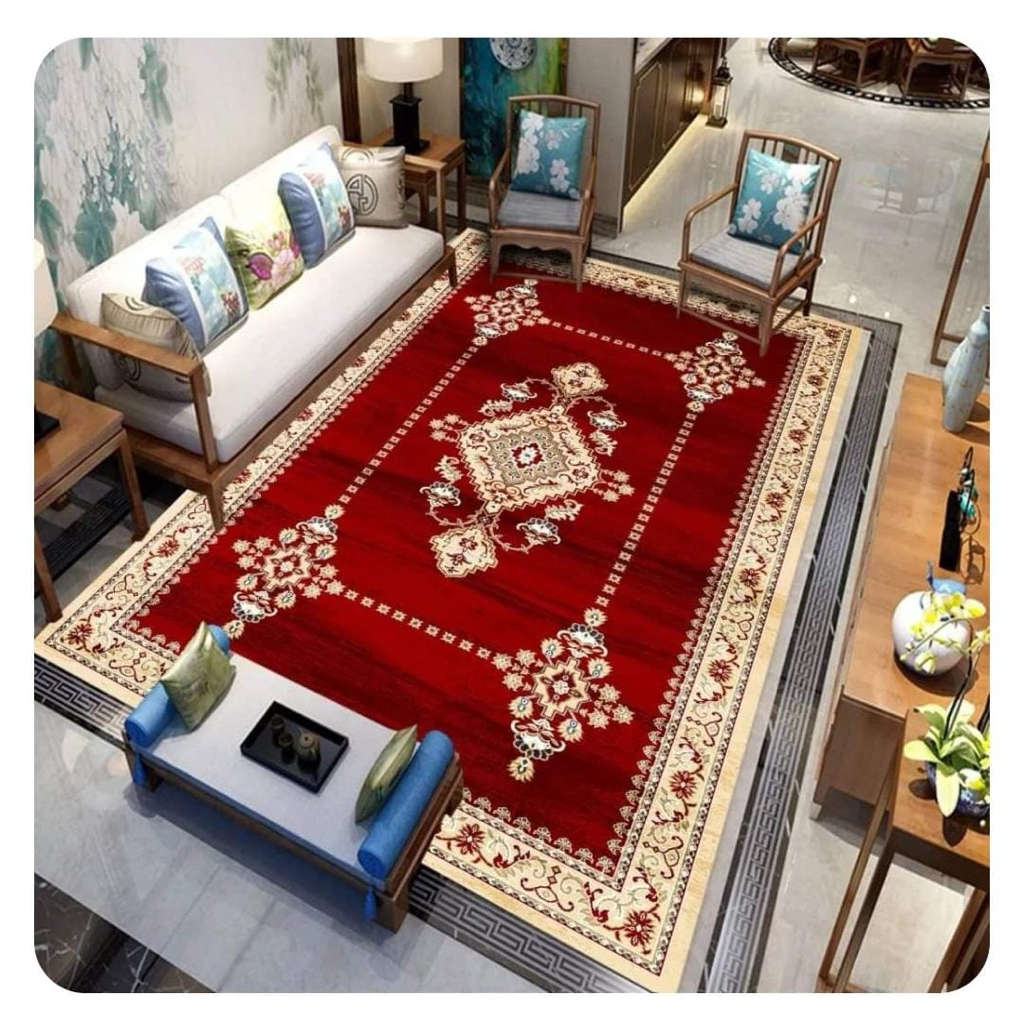 Karpet Lantai Motif Elegan – Karpet Ruang Tamu Tebal & Nyaman