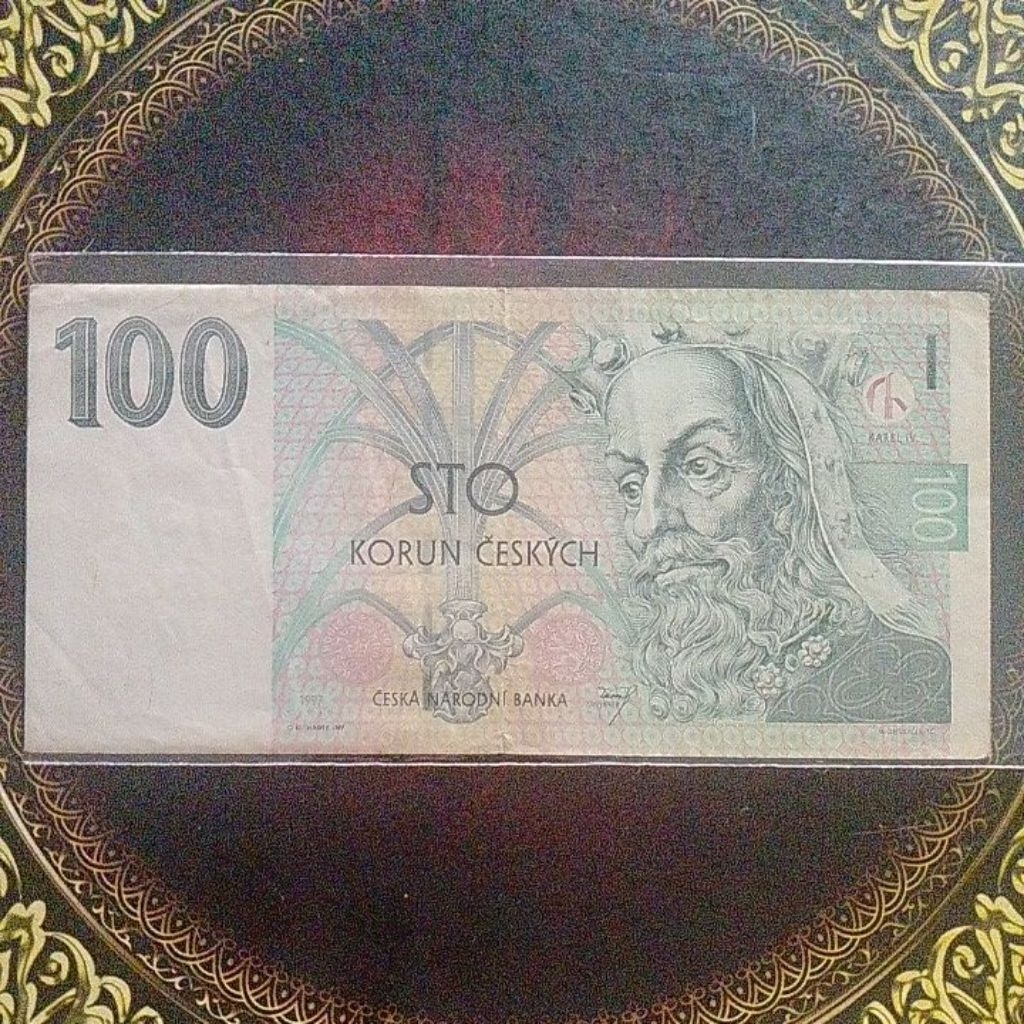Uang Ceko 100 korun 1997 vf