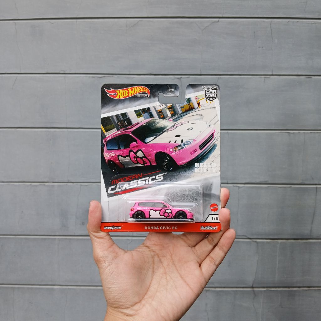 HOT WHEELS HONDA CIVIC EG HELLO KITTY PINK