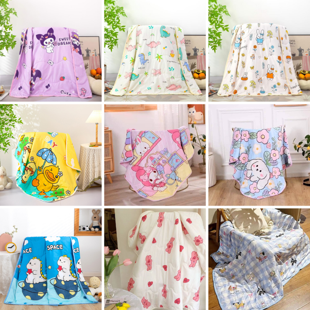 Selimut Katun Karakter Ukuran 110X145 Selimut Lucu Anak Laki Perempuan