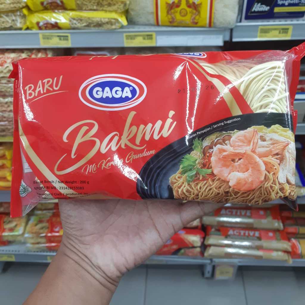 Bakmi Instan Kering Mie Kering Gandum Gaga Praktis Mudah Termurah