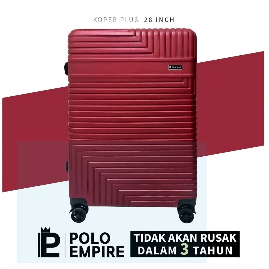 [Polo Empire]-Stiker diberikan  Promo Kapasitas ekstra besar --Polo Empire Koper 28 inch promo Kapas