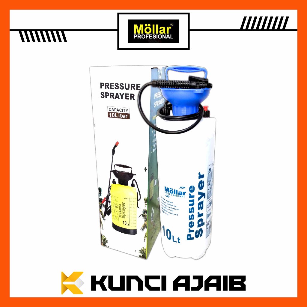 MOLLAR Pressure Sprayer 10 Liter Alat Semprot Hama Gendong Desinfektan