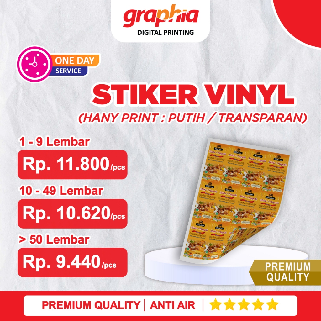 Sticker Vinyl A3+