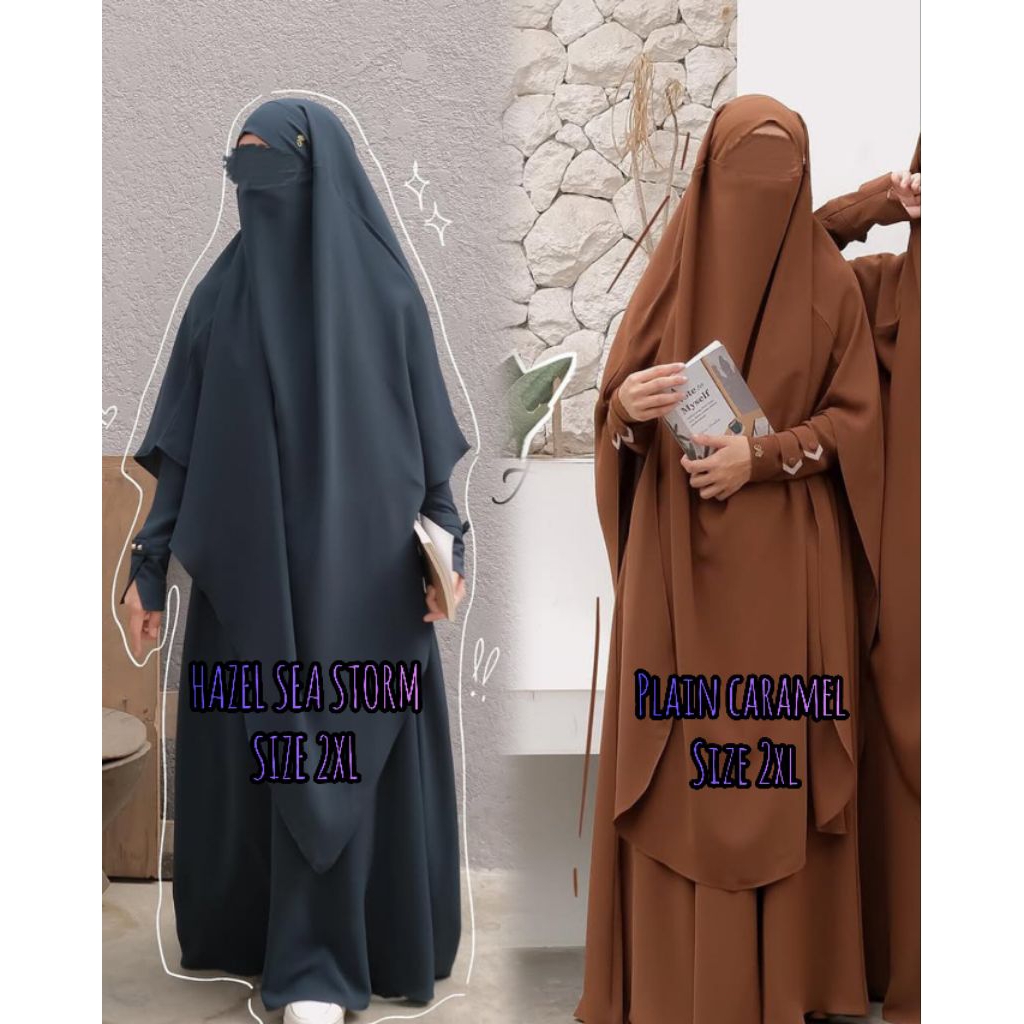 READY PLAIN & HAZEL DRESS BY ALFI HURAIYAH