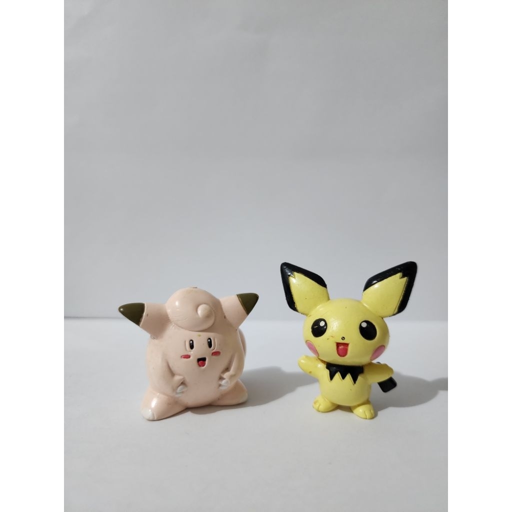 RARE ORIGINAL TOMY POKEMON PICHU CLEFAIRY SET