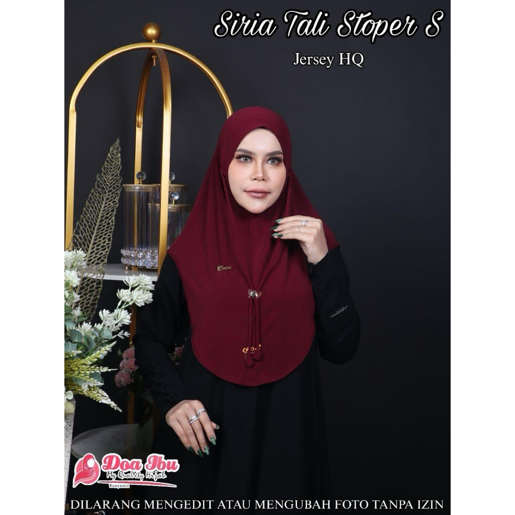 bergo tali doi  hijab
