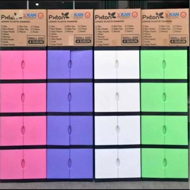 Lemari plastik Pxton 4 susun