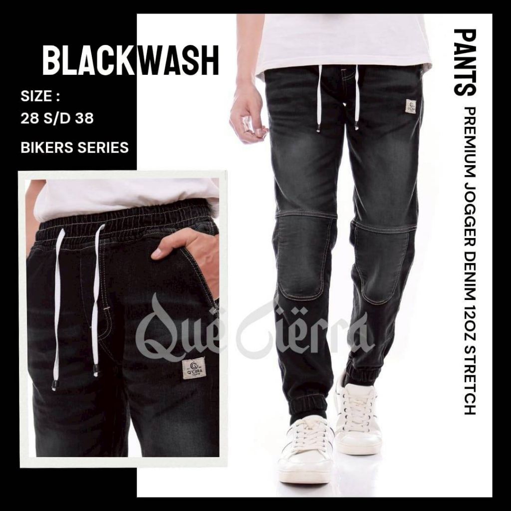 CELANA JOGER BIKER CELANA PRIA CELANA COWOK JOGER GARIS BIKERS
