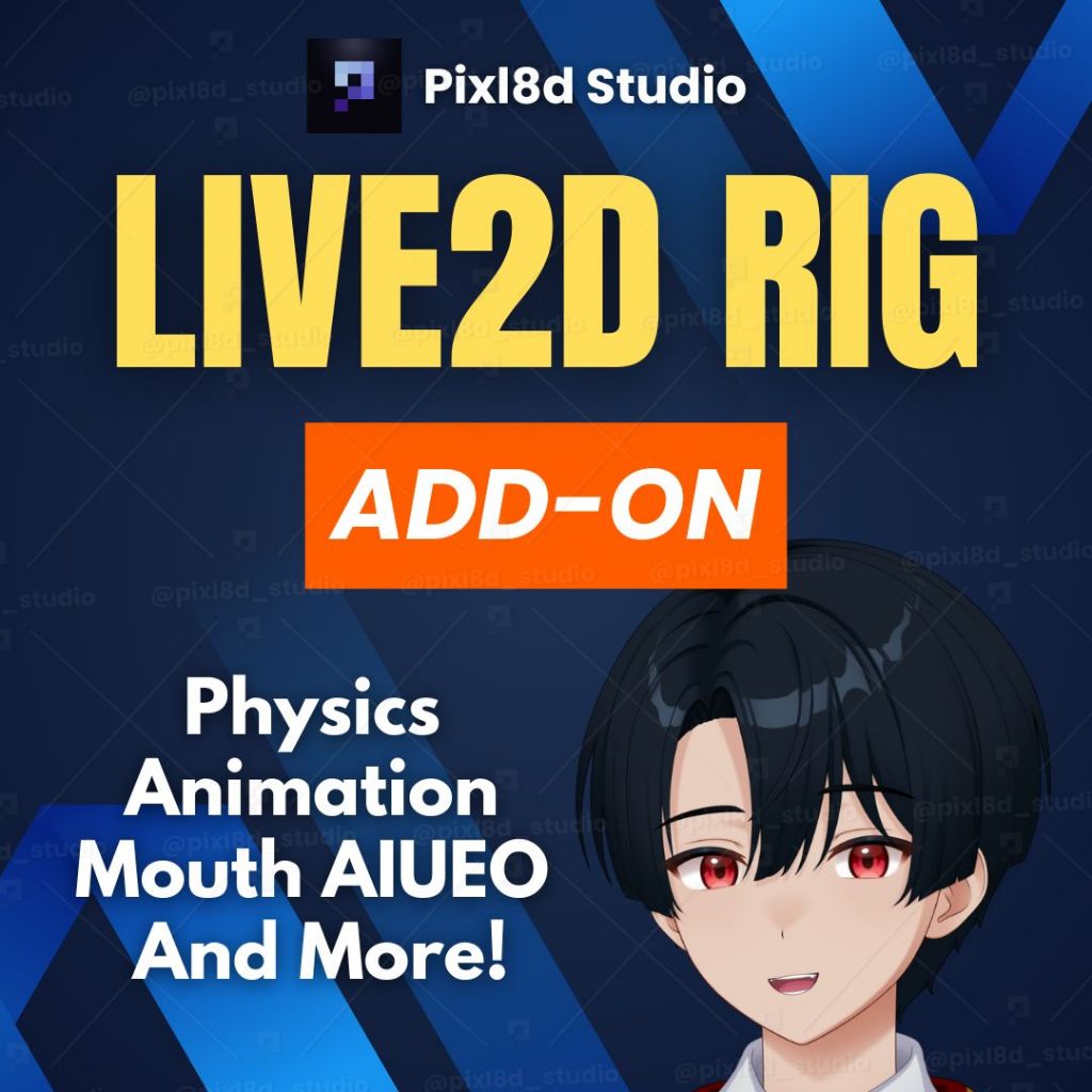Jasa Komisi Rigging Karakter Model Anime Vtuber Live2D [Versi ADD-ON]