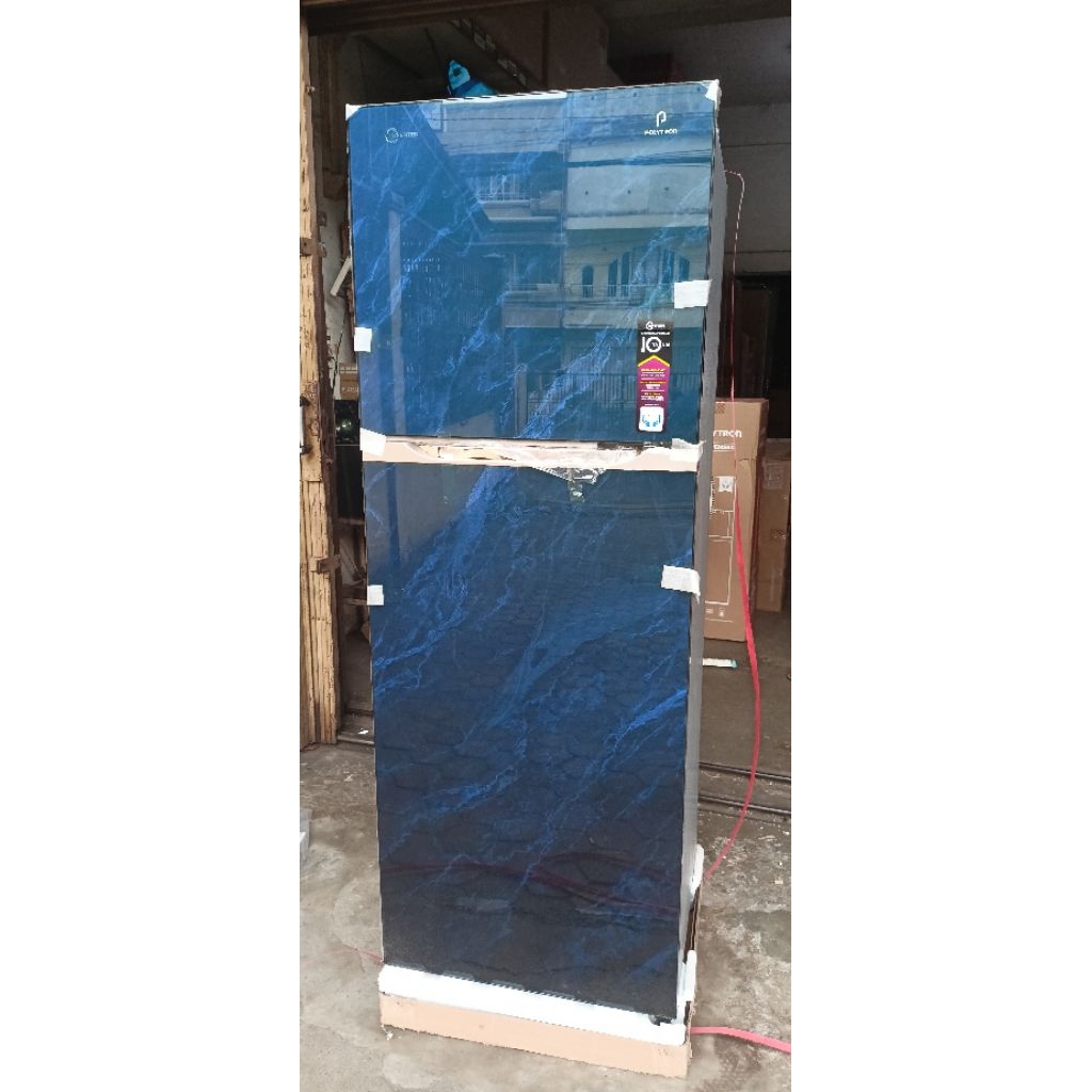 kulkas Polytron prm-495 350 liter smart Inverter kulkas 2 pintu kaca big belleza lemari es jambi ice