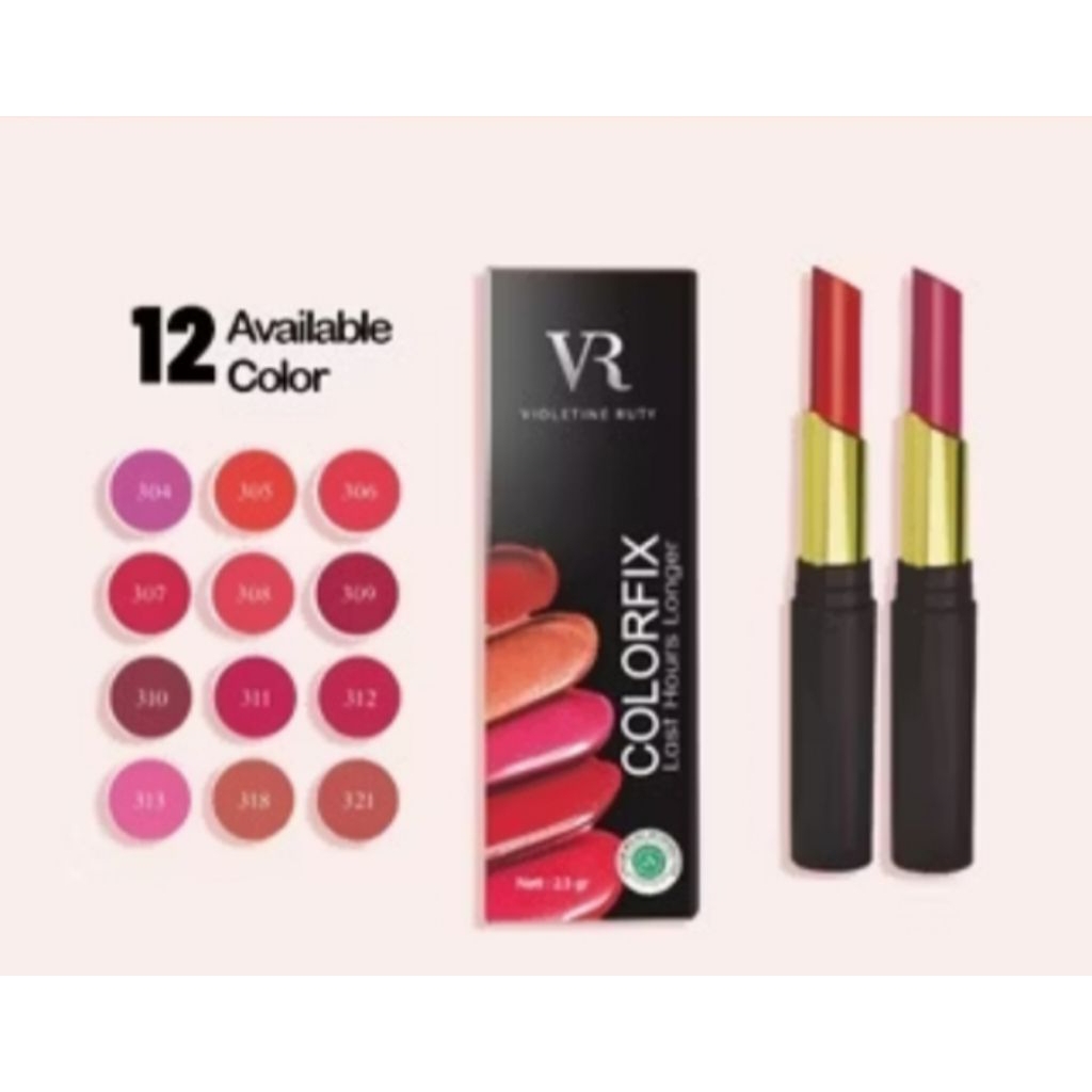 Lipstick Colorfix Matte Violentine Ruby No 313