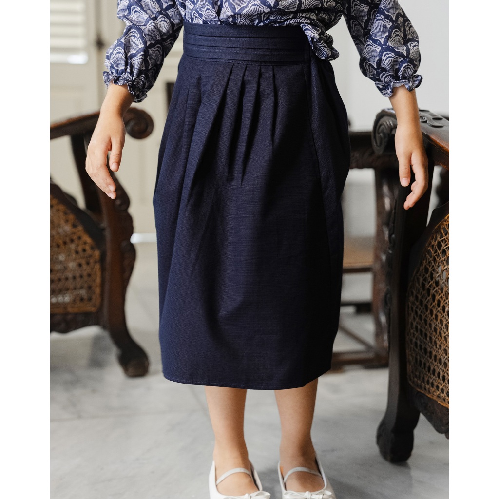 LEWIS EMMA - Pleated Maxi Skirt (2-14 Tahun) Rok Anak Perempuan / Bawahan Panjang