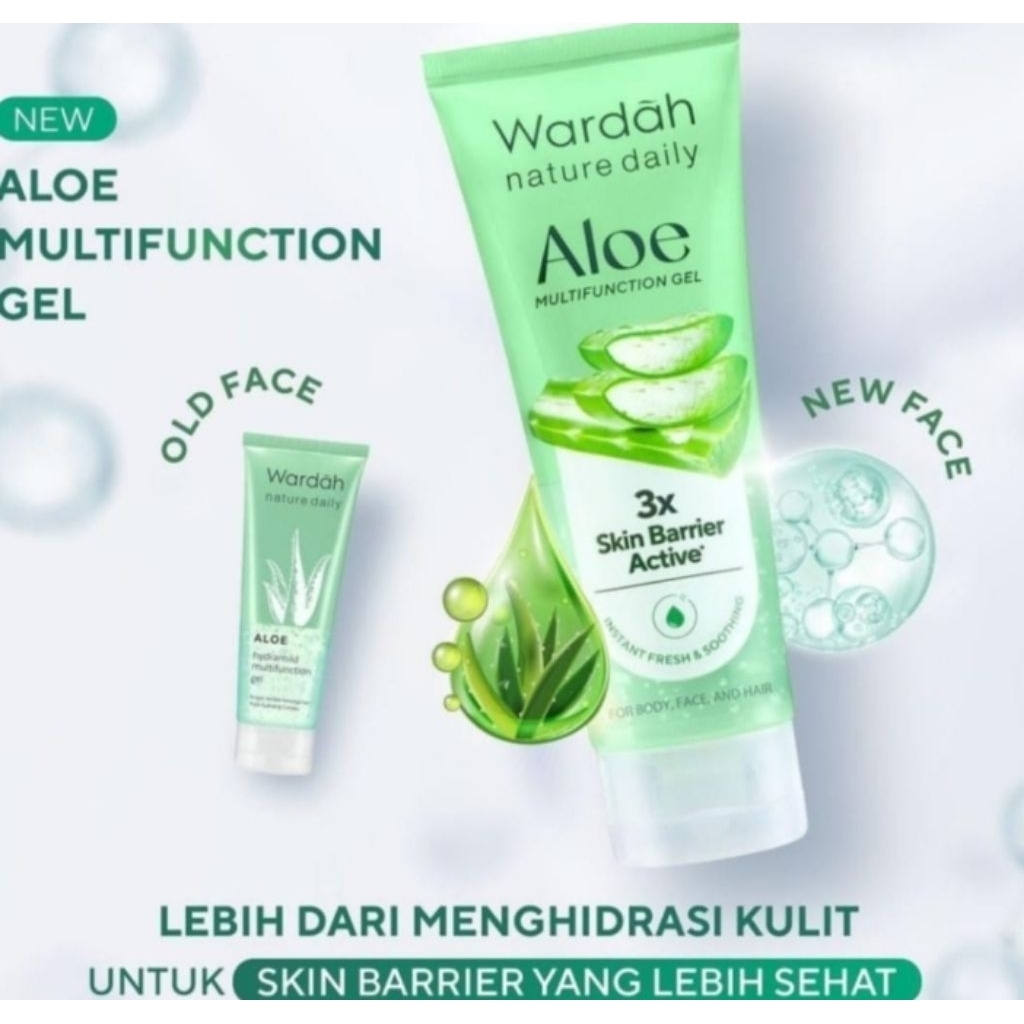 Wardah nature daily moisturizer gel Aloe vera