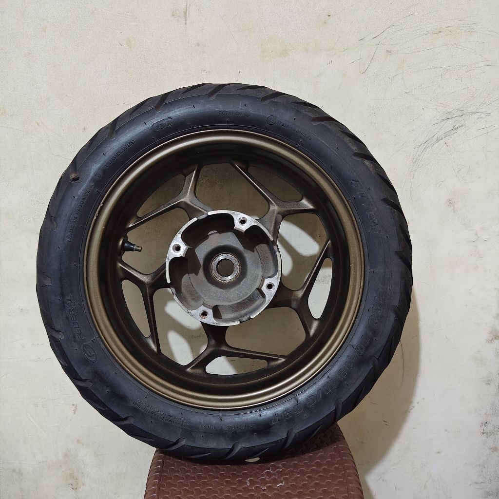 VELG BELAKANG HONDA PCX 160 BRONZE ORIGINAL + BAN