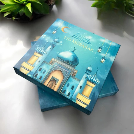 Box Hijab Kotak Packaging Hampers Eid Mubarak