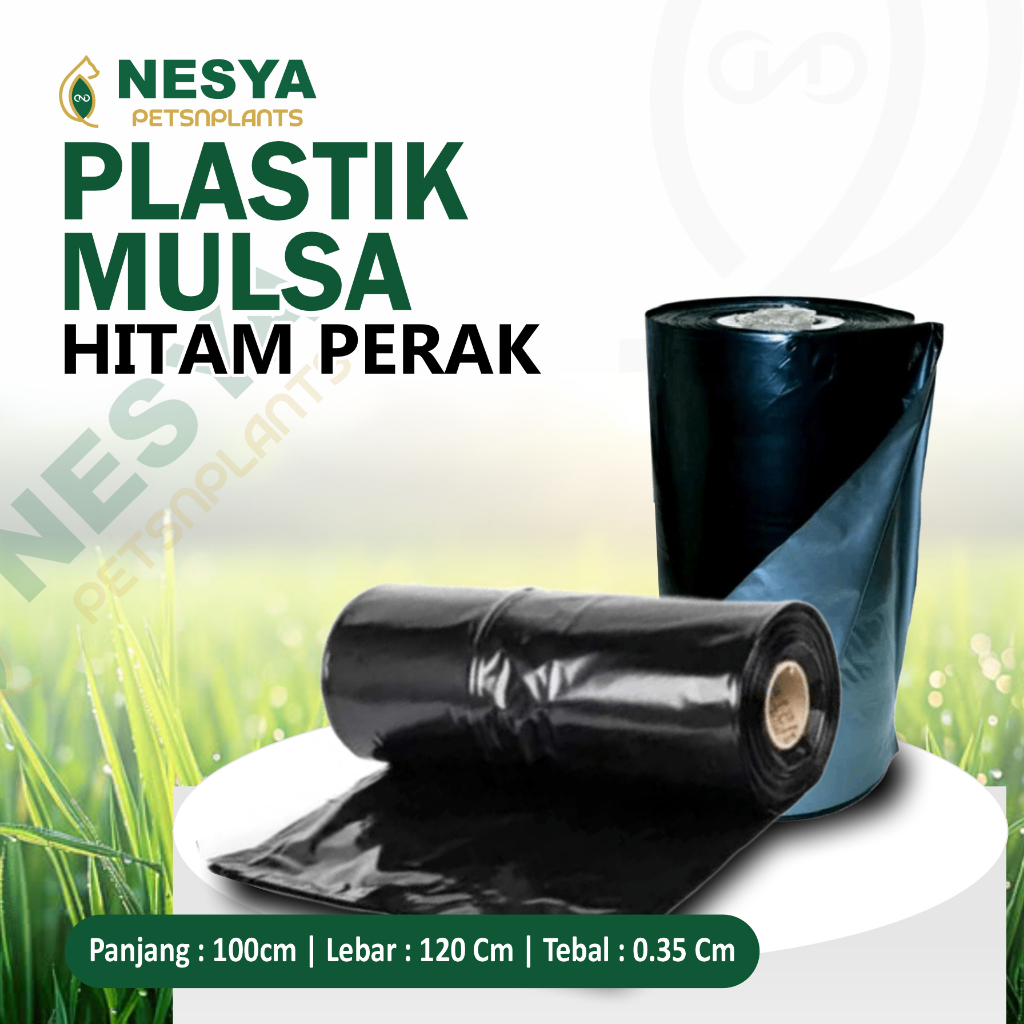 Plastik Mulsa Hitam Perak Plastik Packing Meteran
