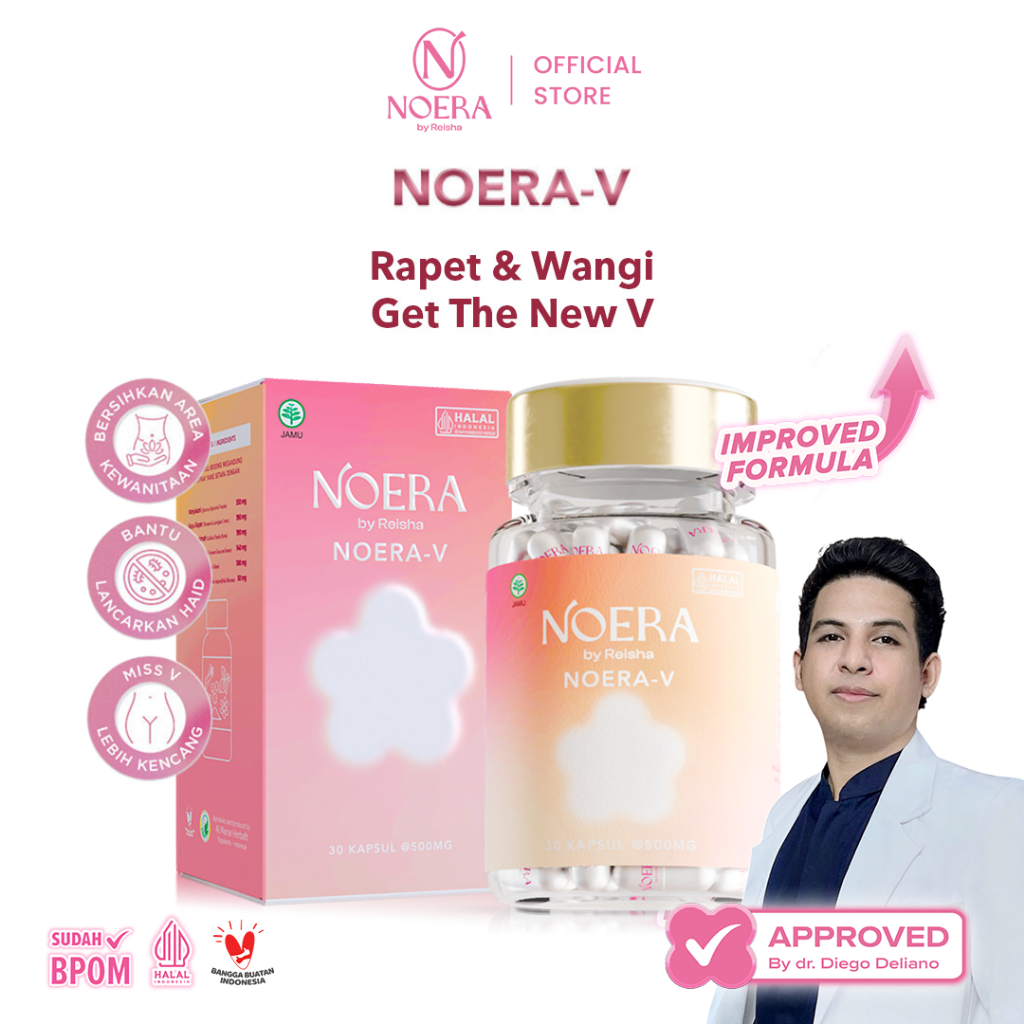 Noera V | Kapsul Jamu Herbal Manjakani | Pelancar Haid | Perapat Miss V | Obat Herbal Keputihan