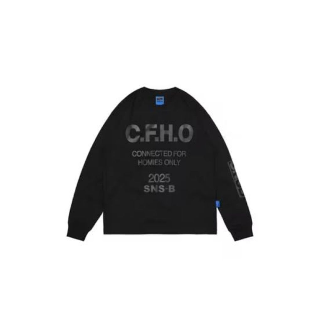 LONGSLEVE CFHO BLACK SNSB SZ M NEW