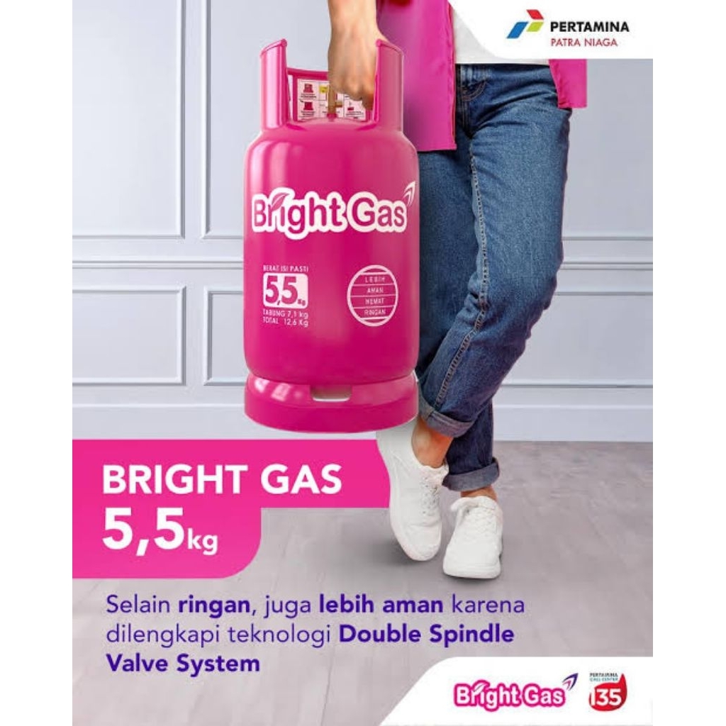 Bright Gas 5,5kg tabung + isi (1tabung)