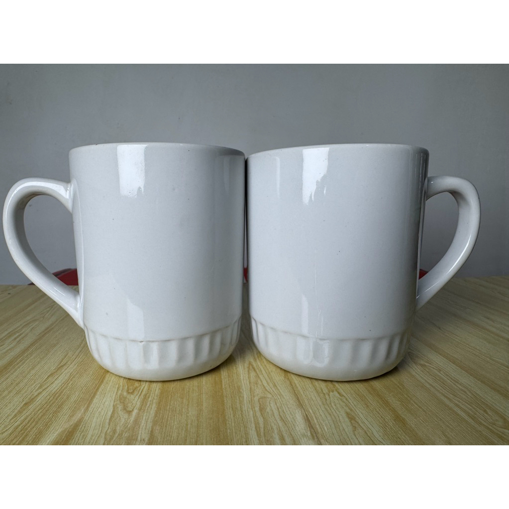 Gelas keramik polos 1 set