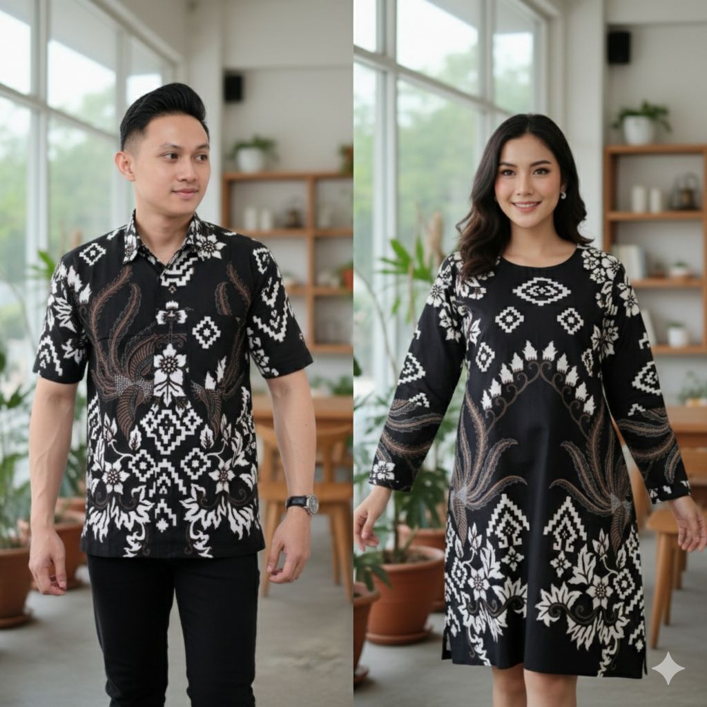 Atasan Wanita Baju Couple Tunik Batik Jumbo Size M L XL XXL 3XL 4XL LD 130cm LD 140 Kekinian Murah
